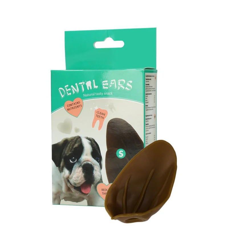 Dental Ears Hundesnack - Zahnpflege-Ohren natürliches Kauleckerli gesunde Snacks