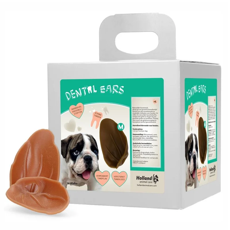 Dental Ears Hundesnack - Zahnpflege-Ohren natürliches Kauleckerli gesunde Snacks