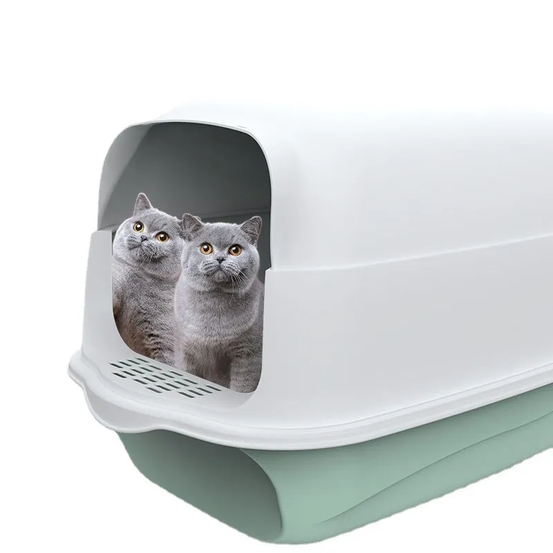 Katzenklo mit Geruchsisolierendem Deckel – Sichere und komfortable Toilette für Empfindliche Katzen