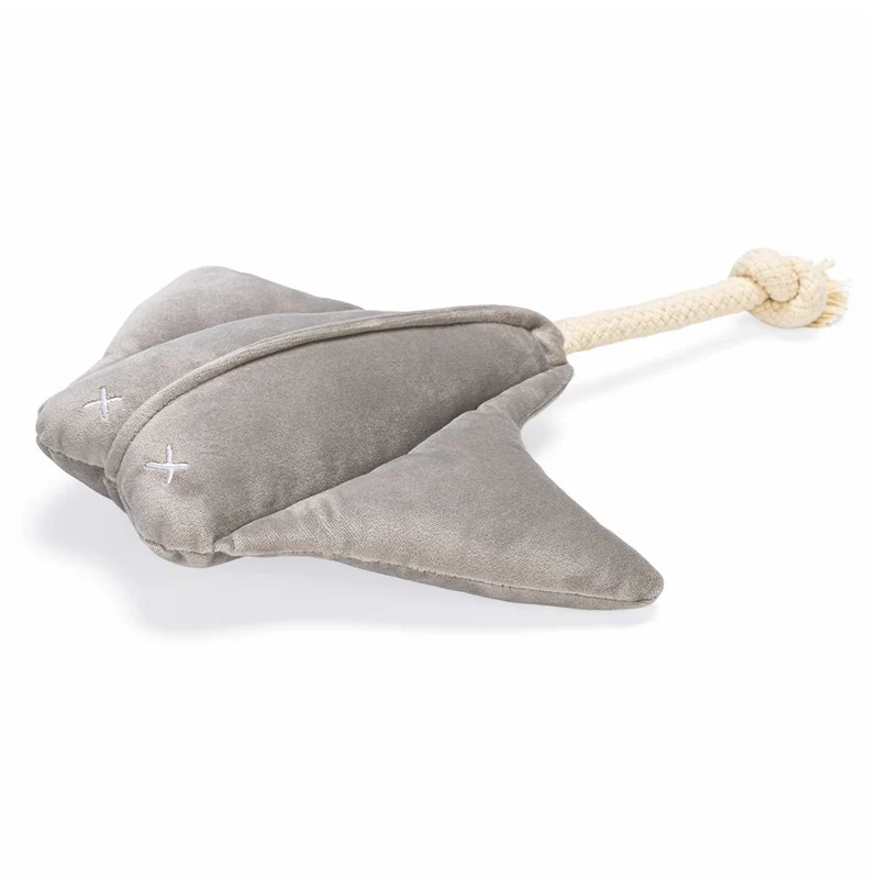 Designed by Lotte Rochen ANUM - 30 cm - Samt-Hundespielzeug - Kuscheltier Seil