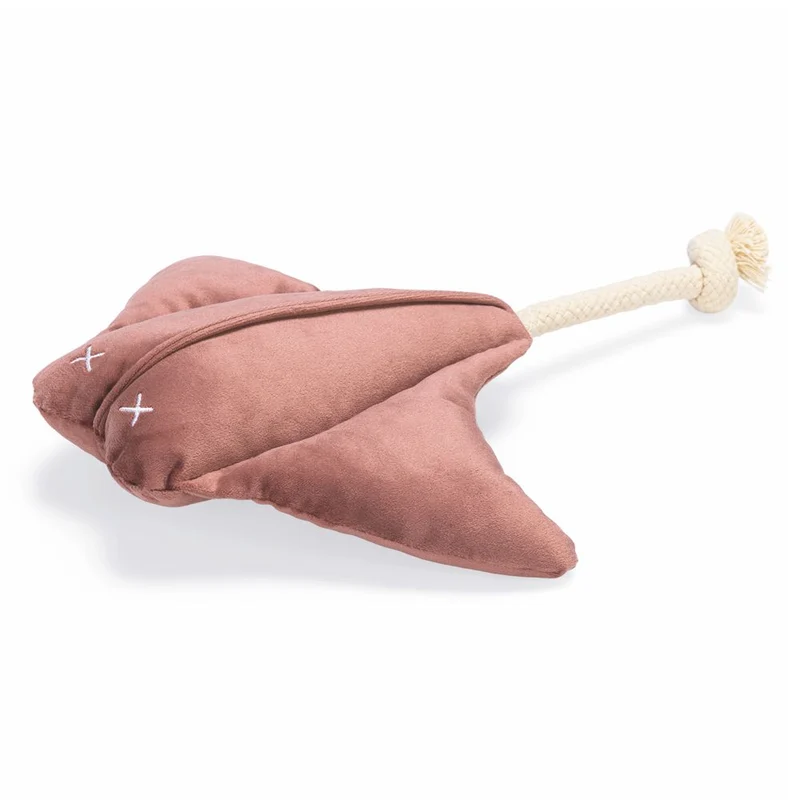 Designed by Lotte Rochen ANUM - 30 cm - Samt-Hundespielzeug - Kuscheltier Seil