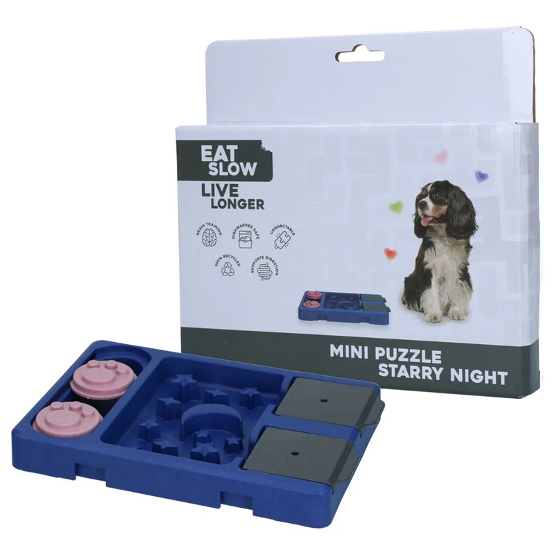 EAT SLOW Intelligenzspielzeug MINI PUZZLE - Brettspiel Denkspiel Snackspielzeug