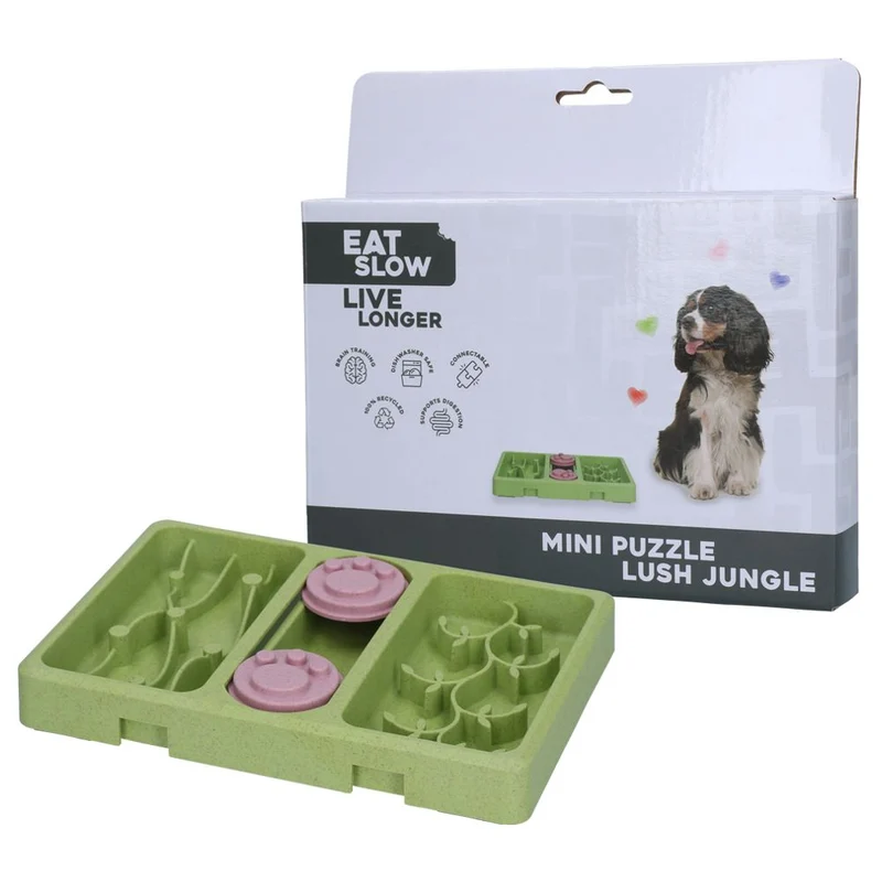 EAT SLOW Intelligenzspielzeug MINI PUZZLE - Brettspiel Denkspiel Snackspielzeug