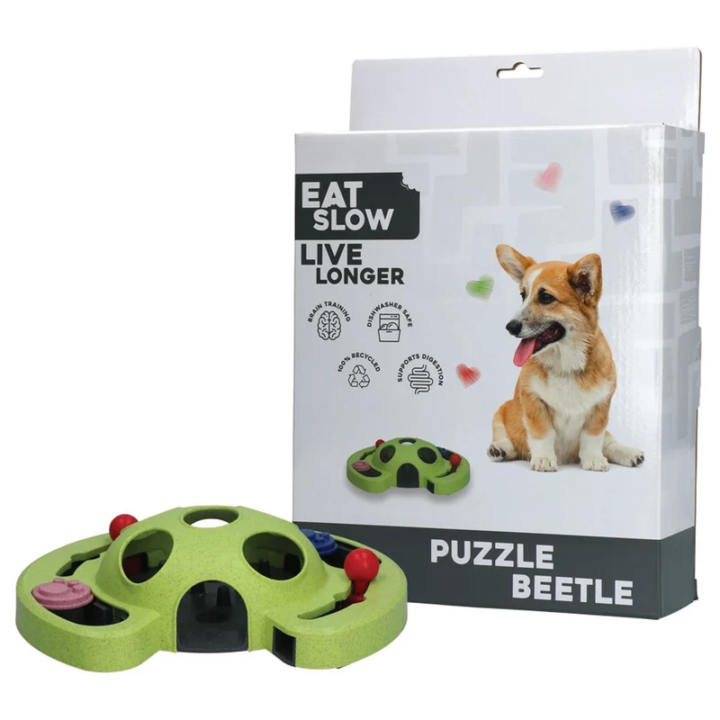 EAT SLOW Intelligenzspielzeug BEETLE - Brettspiel Denkspiel Snackspielzeug