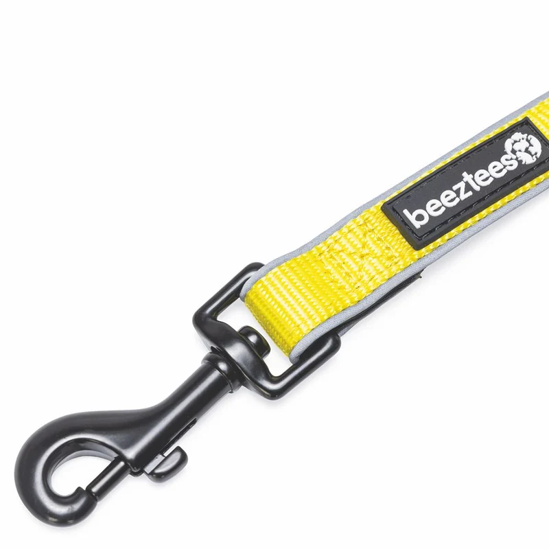 Beeztees Premium Sicherheitsleine PARINCA - Nylon gelb - LED Hundeleine