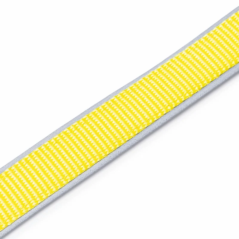 Beeztees Premium Sicherheitsleine PARINCA - Nylon gelb - LED Hundeleine