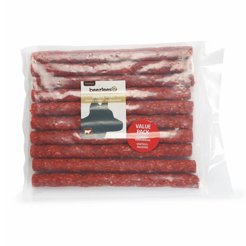 Beeztees 10 Stk Thai Kausticks 25 cm Hundesnack Kaurollen Kaustangen Rinderhaut