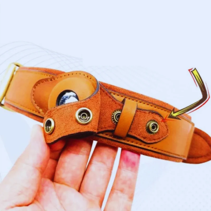 Leder Hundehalsband mit O-Ring – Verstellbares Hundehalfter In Verschiedenen Farben