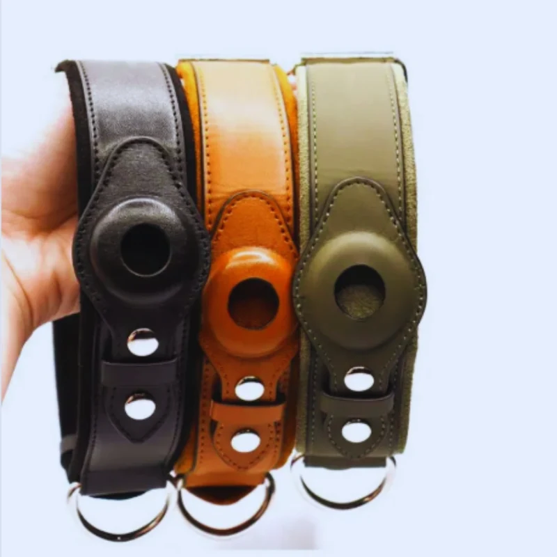 Leder Hundehalsband mit O-Ring – Verstellbares Hundehalfter In Verschiedenen Farben