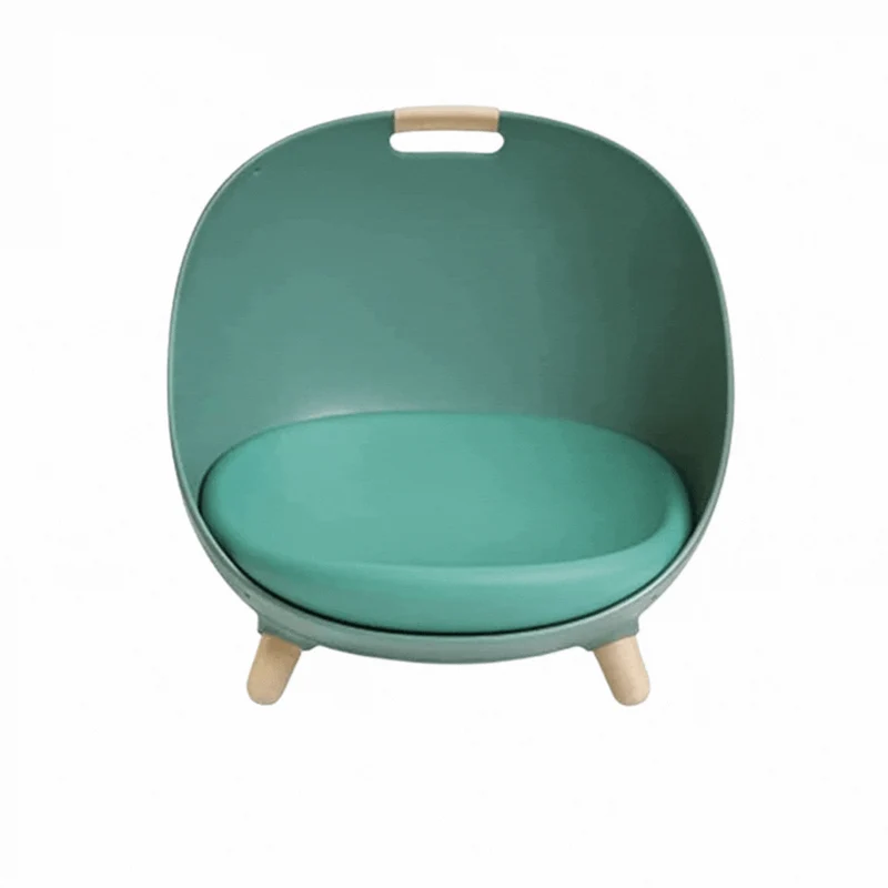 Modernes Katzenbett mit Holzbeinen – Bequemer Schlafplatz für Katzen In Stilvollem Design