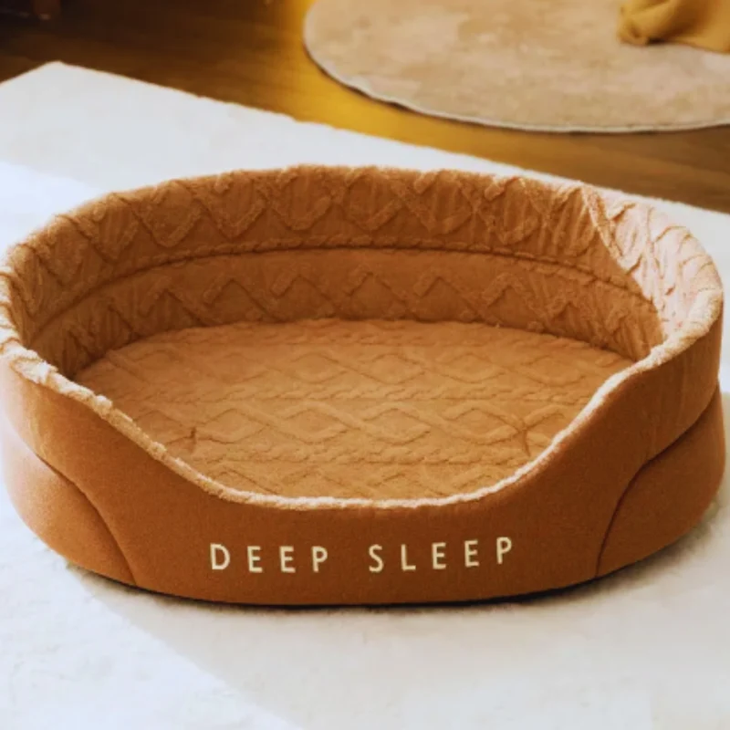 Kuscheliges Haustierbett für Katzen und Hunde – Deep Sleep Schlafplatz mit Weichem Stoff