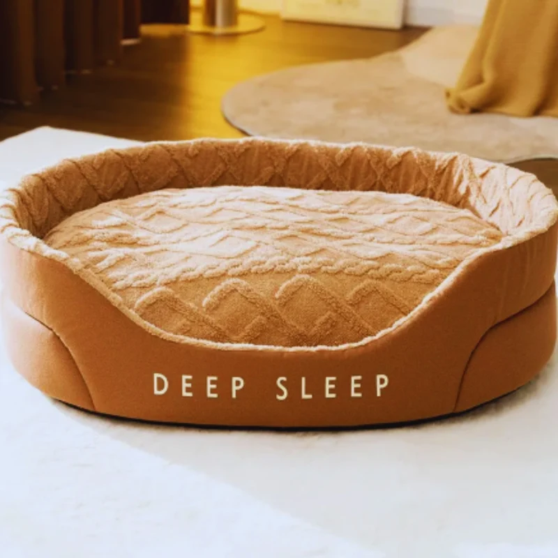 Kuscheliges Haustierbett für Katzen und Hunde – Deep Sleep Schlafplatz mit Weichem Stoff