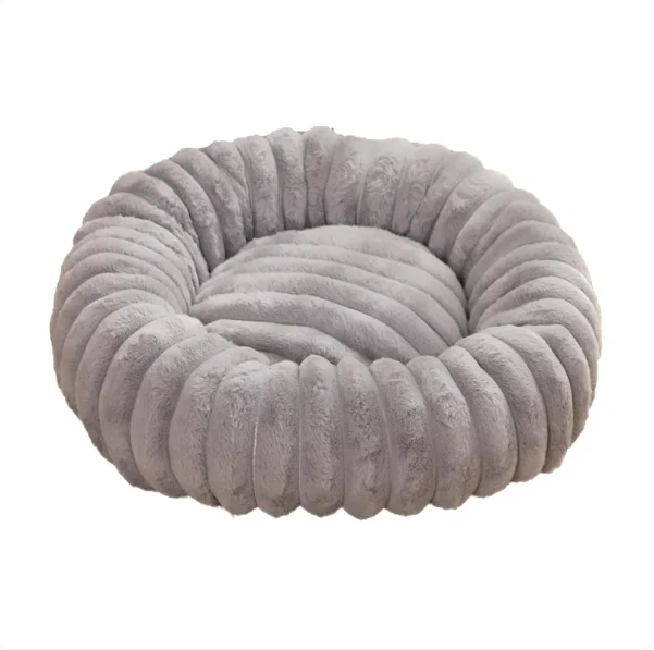 Kuscheliges Haustierkissen Im Donut-Design – Weiches Bett für Hunde und Katzen