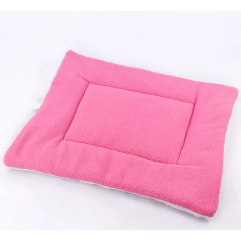 Kuschelige Haustiermatte für Katzen und Kleine Hunde – Weiche Schlafunterlage In Rosa und Braun