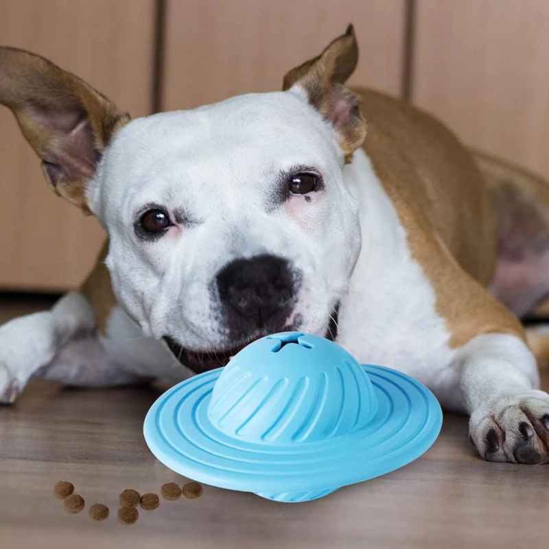 Interaktives UFO-Hundespielzeug – Futterball mit Leckerlispender für Hunde