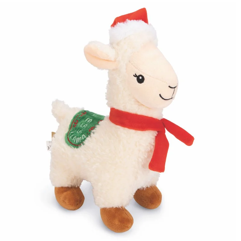 Beeztees XMAS Plüsch-Hundespielzeug Lama - 29 cm - Kuscheltier Plüschtier