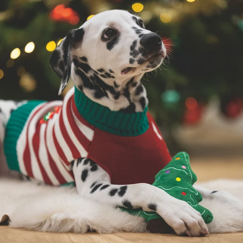 Beeztees XMAS Plüsch-Hundespielzeug Weihnachtsbaum 19 cm Kuscheltier Plüschtier