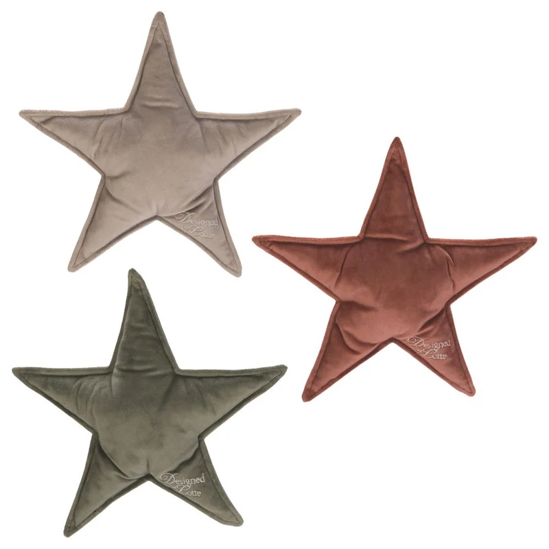 Designed by Lotte XMAS Hundespielzeug STERN & WEIHNACHTSBAUM - Samt - Kissen
