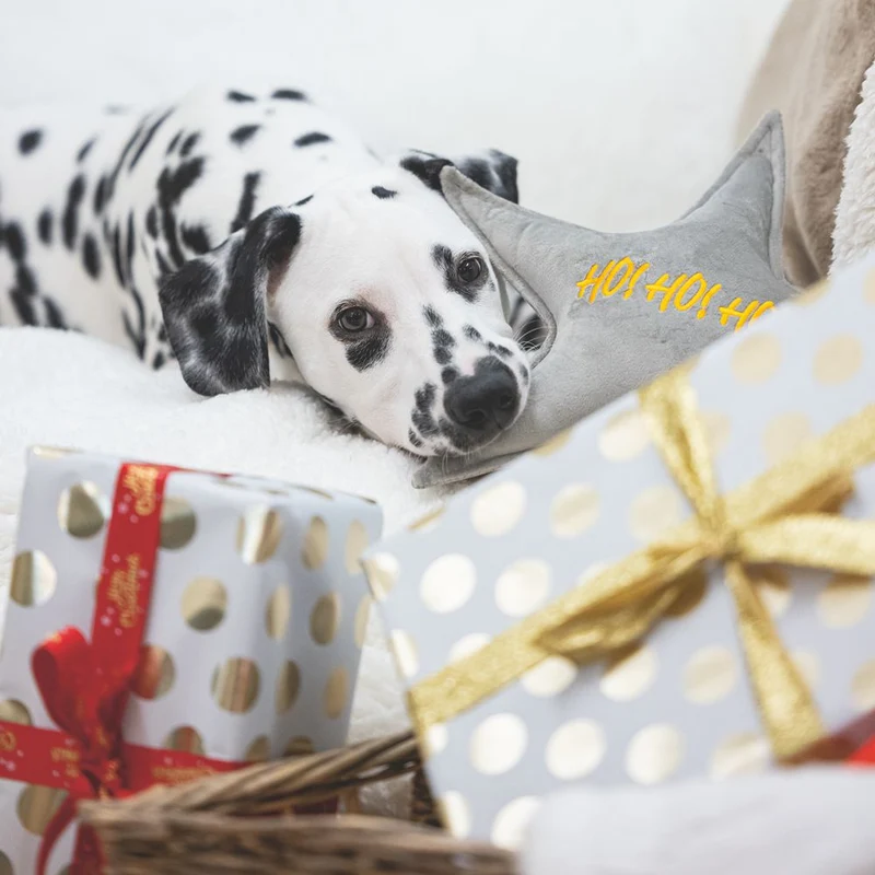 Designed by Lotte XMAS Hundespielzeug STERN & WEIHNACHTSBAUM - Samt - Kissen