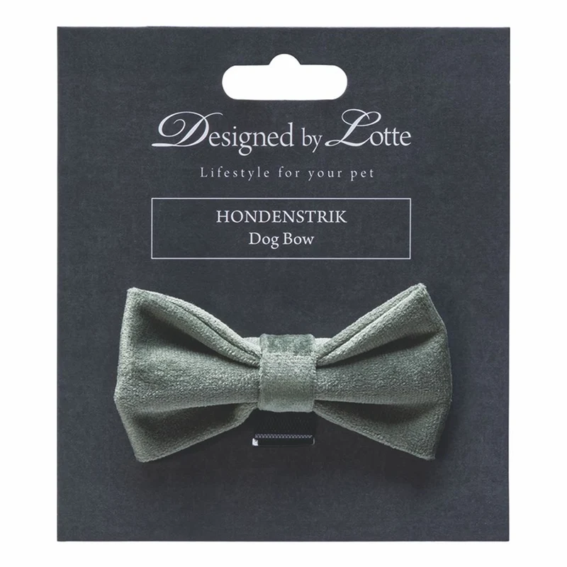 Designed by Lotte Hundeschleife ZAZA - Samt - Fliege für Halsband - Hund Katze