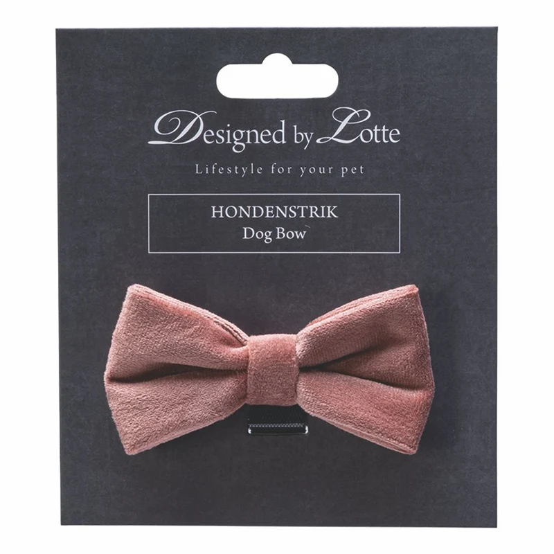 Designed by Lotte Hundeschleife ZAZA - Samt - Fliege für Halsband - Hund Katze