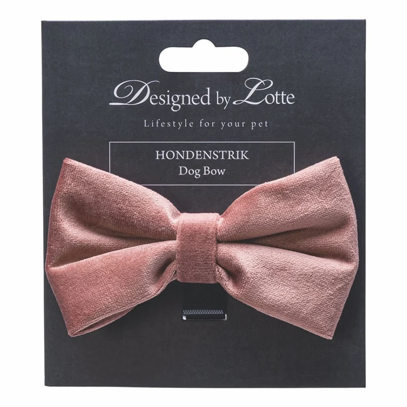 Designed by Lotte Hundeschleife ZAZA - Samt - Fliege für Halsband - Hund Katze