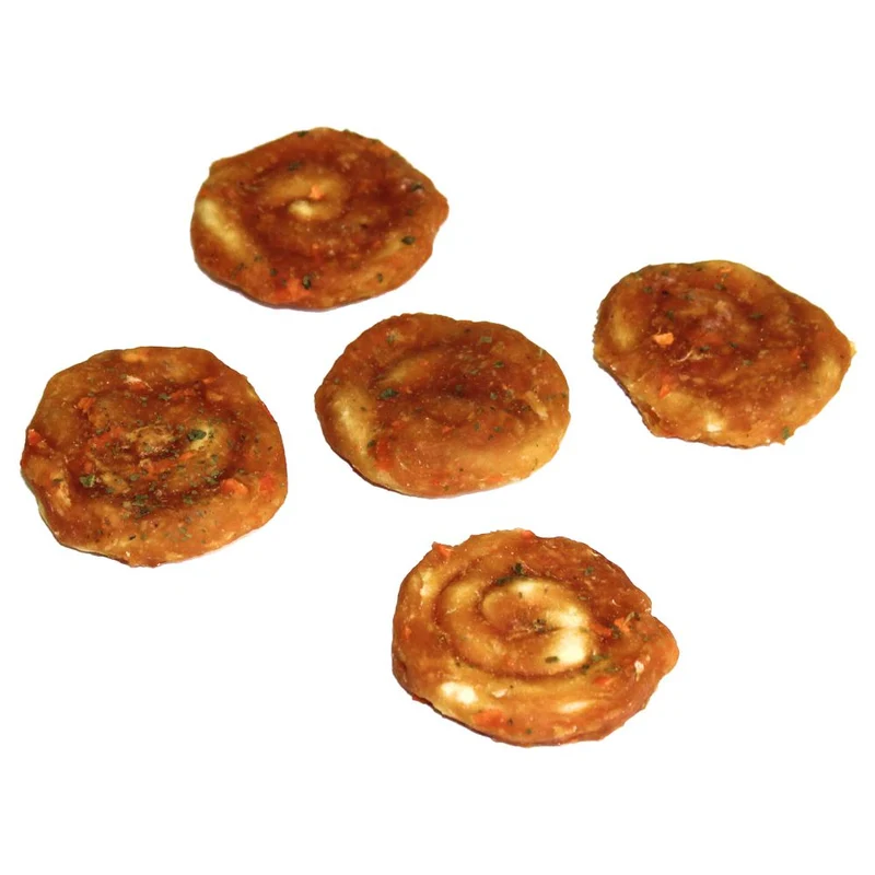 Nobby Barbecue Chicken Snail S/M - Rinderhaut Huhn Schnecke Hundesnack Kausnack
