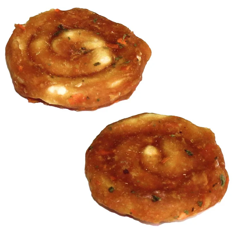 Nobby Barbecue Chicken Snail S/M - Rinderhaut Huhn Schnecke Hundesnack Kausnack