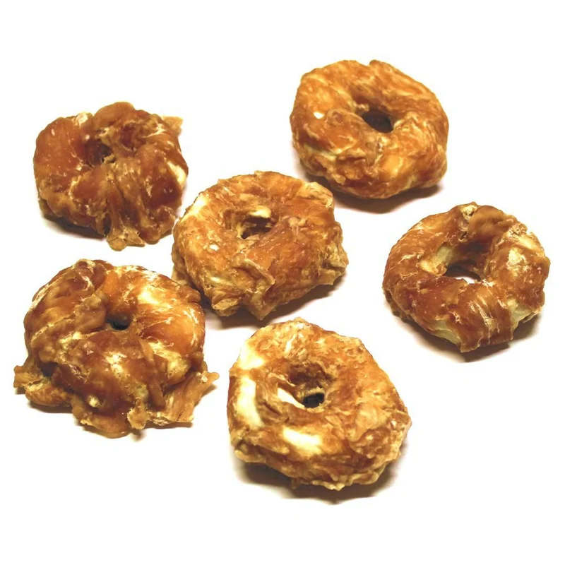 Nobby Rinderhaut Kauring Chicken Donut - S/L - Hähnchen Hundesnack Kausnack