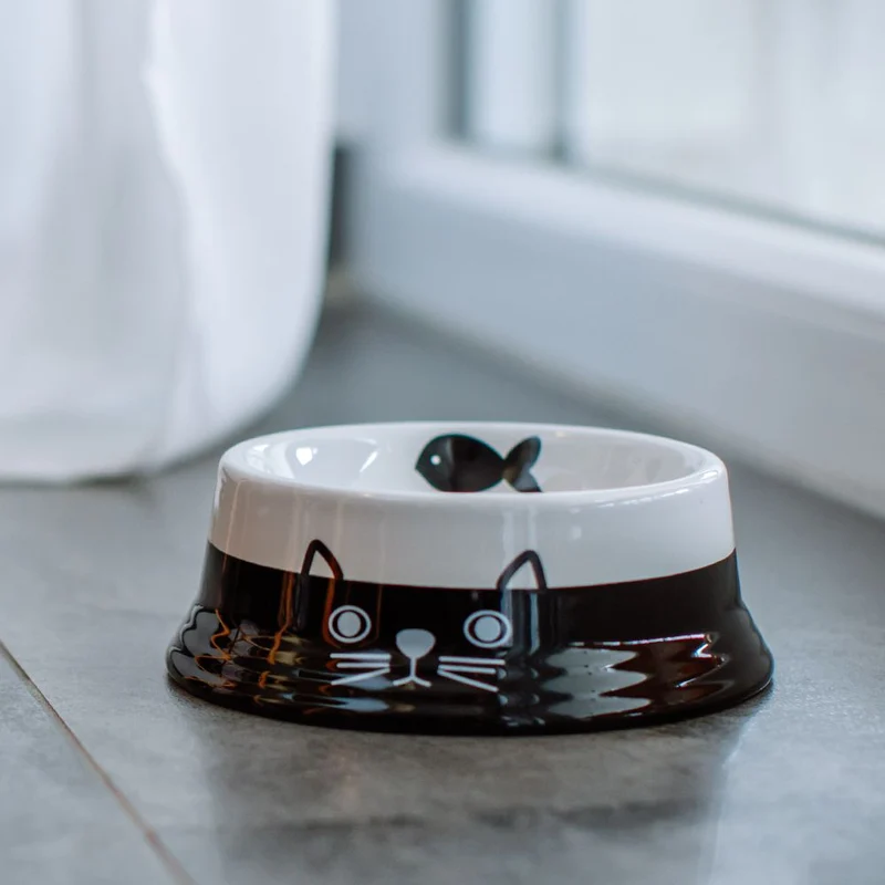 Nobby Keramik-Napf FACE für Katzen - Milchschale Futternapf Fressnapf Schale