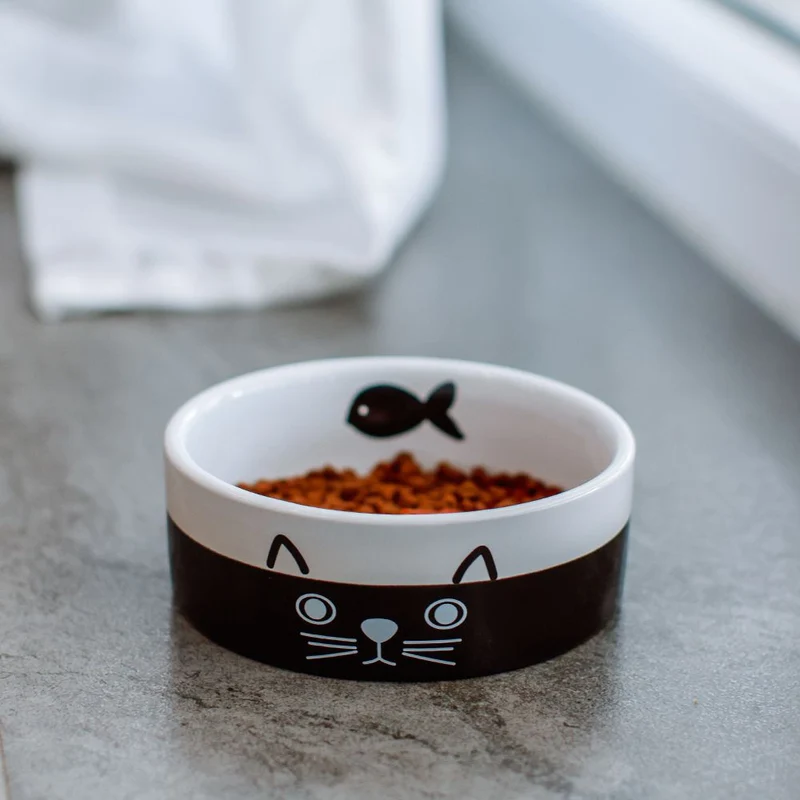 Nobby Keramik-Napf FACE für Katzen - Milchschale Futternapf Fressnapf Schale