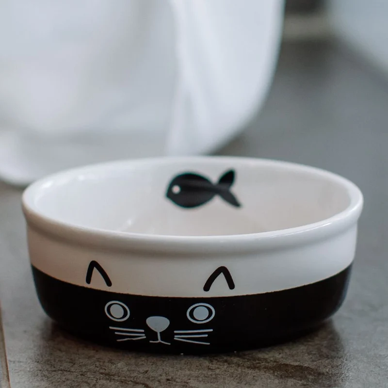 Nobby Keramik-Schale FACE für Katzen - Milchschale Futternapf Fressnapf Napf