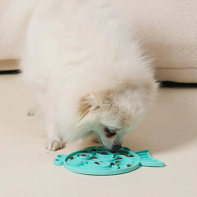 Haustier Spielzeug mit Futterrätsel - Fisch Design Interaktiv und Stressreduzierend für Hunde und Katzen