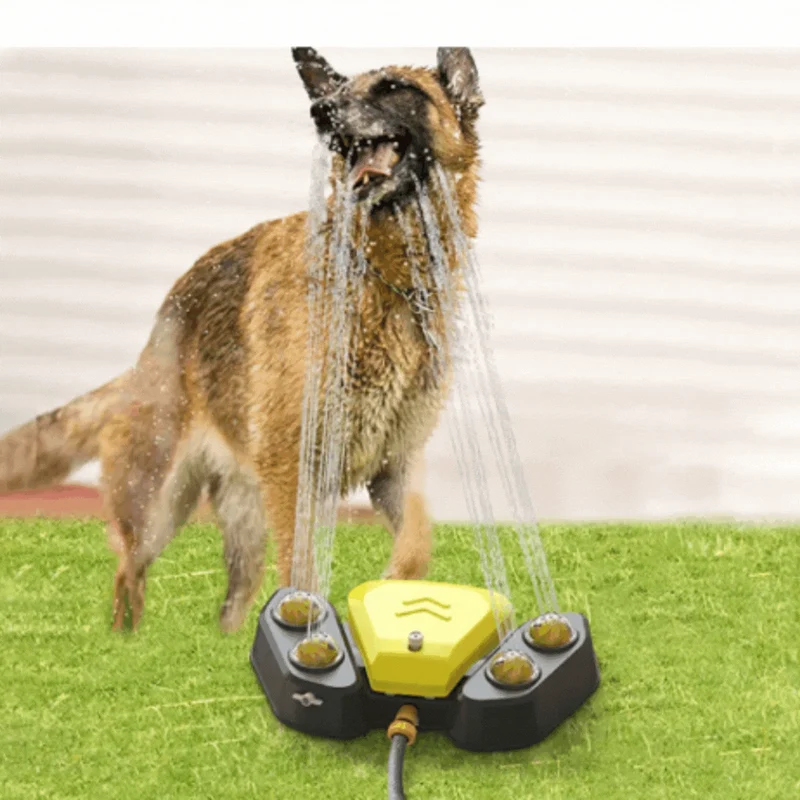 Sprinkler-Spielzeug für Haustiere – Interaktive Wasserstrahl-Dusche für Hunde