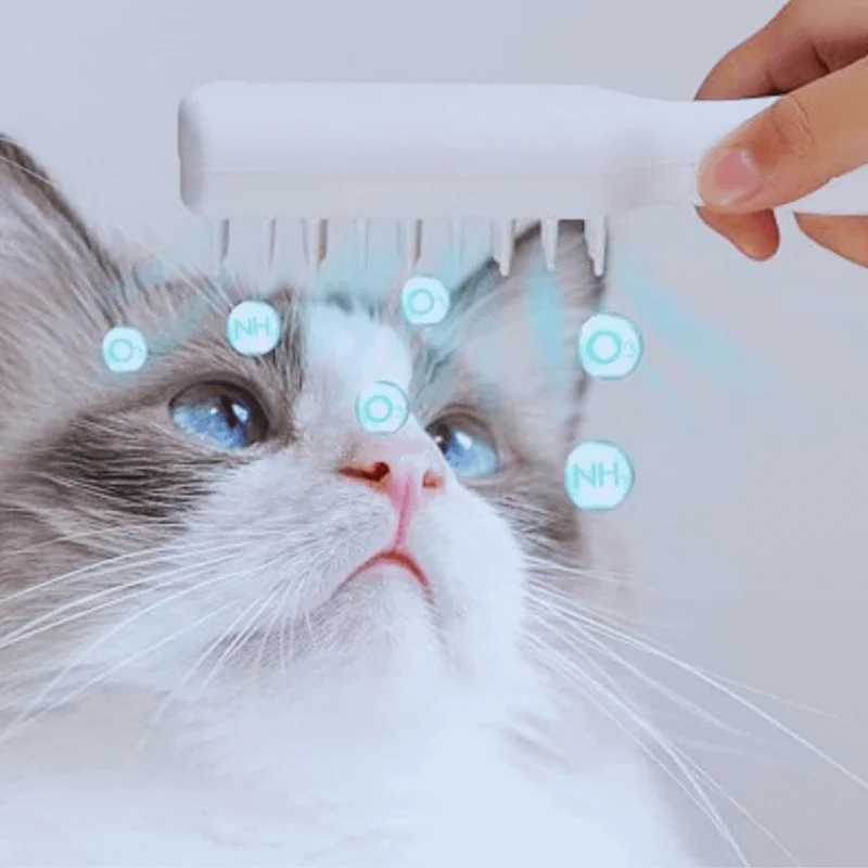 Elektrische Massagebürste für Haustiere mit USB-Aufladung und Fellpflegefunktion