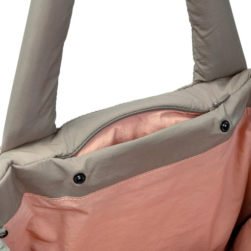 Hundereisebett AKTIV Puffer Khaki/Peach