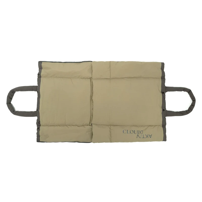 Hundereisebett & Tote Bag AKTIV Puffer Dark Grey/Khaki
