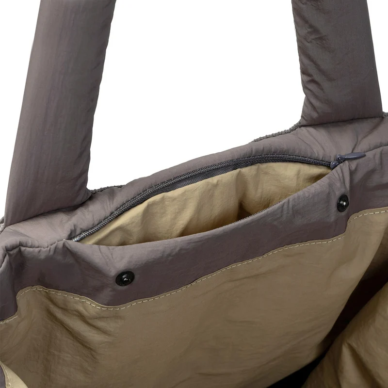 Hundereisebett & Tote Bag AKTIV Puffer Dark Grey/Khaki