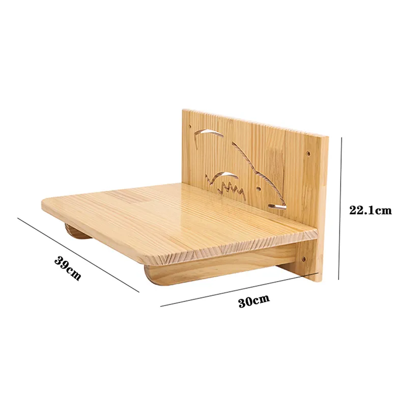 Wand-Kratzbrett für Katzen Aus Holz im Katzenkopf-Design – Gemütlicher Liegeplatz und Spielzeug