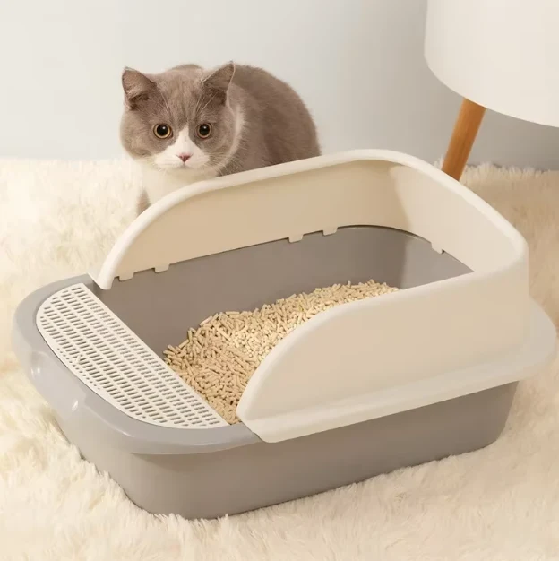 Katzenstreu Schale mit Hohem Rand – Praktisch und Hygienisch