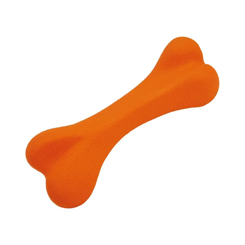 Nobby Vollgummi Knochen - flexibles Kauspielzeug - Hundespiel Zahnpflege