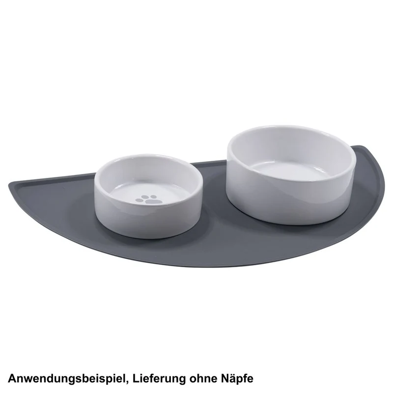 Nobby Silikon Napfunterlage LUNA - Matte für Futter/Wasser Hunde Katzen Welpen