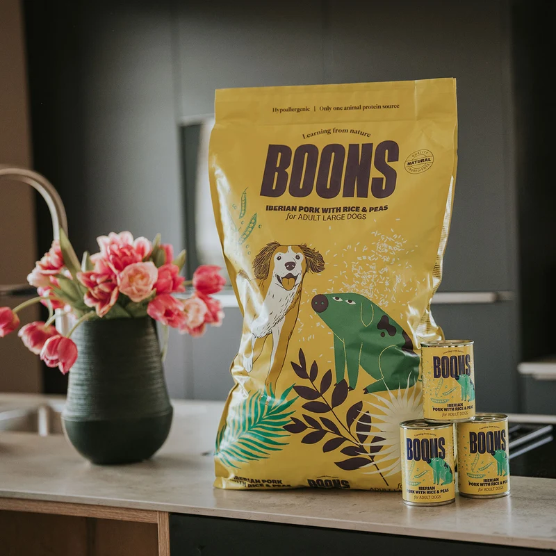 Hundefutter Boons Iberisches Schweinefleisch (für Hunde aller Größen geeignet)