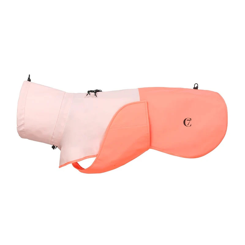 Hunderegenmantel AKTIV Peach/Neon Pink
