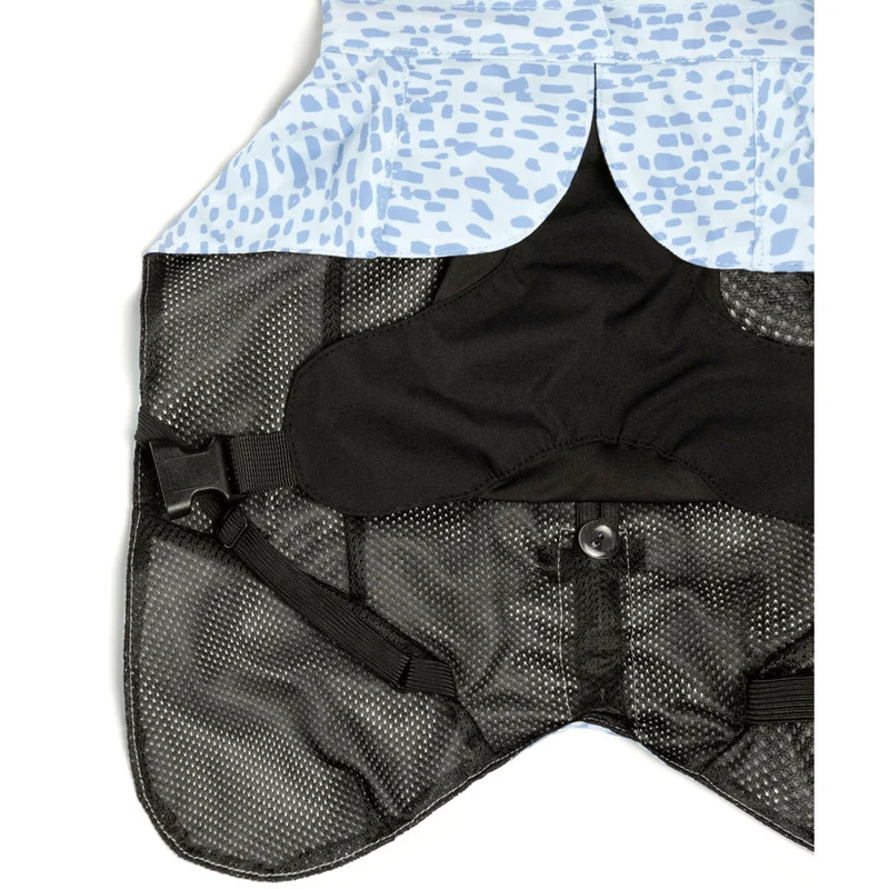 Reflektierender Hunderegenmantel 2.0, Baby Blue