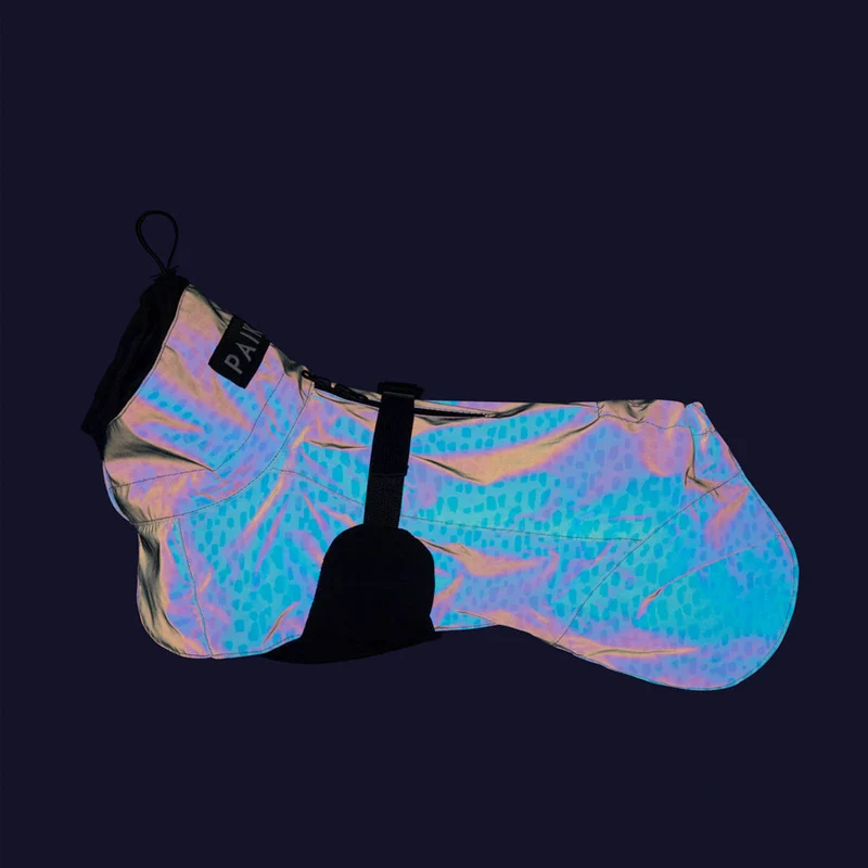 Reflektierender Hunderegenmantel 2.0, Baby Blue