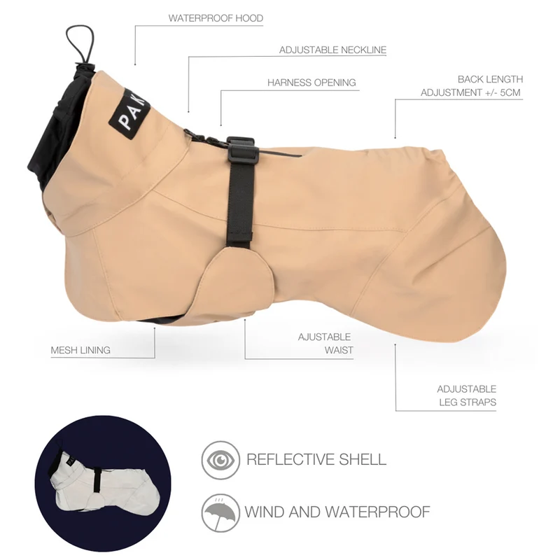 Visibility Hunderegenmantel, Lite Taupe