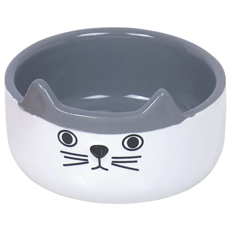 Nobby Keramik-Napf CAT FACE für Katzen - Milchschale Futternapf Fressnapf Schale