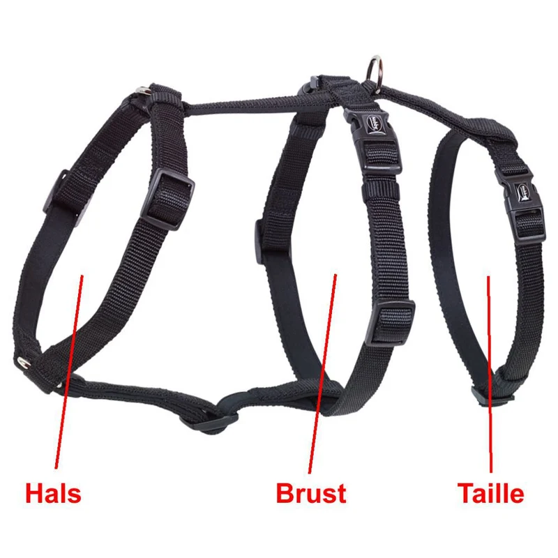 Nobby Sicherheitsgeschirr TURVA - Nylon + Neopren - Panikgeschirr Hundegeschirr