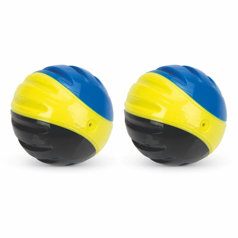 Beeztees TPR Fetch Ball - 2 Stück 6,3 cm blau/gelb/schwarz - Apportierspielzeug
